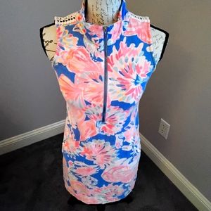 Lilly Pulitzer Tank Front Zip Dress / Swim Cover-Up- XS